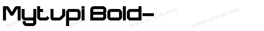 Mytupi Bold字体转换